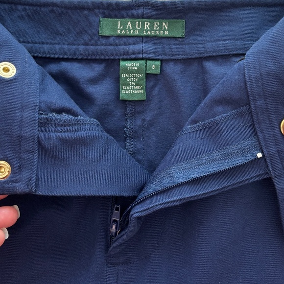 RALPH LAUREN Cotton Pencil Skirt - Blue Size 8 - Picture 7 of 7